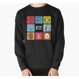 Bt21 Sweatshirt — White Casual Ver.