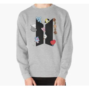 Bt21 Unisex Sweatshirt — White Retro Ver.