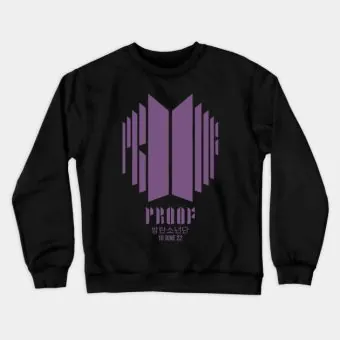 Bts Crewneck Sweatshirt — Black Retro Edition