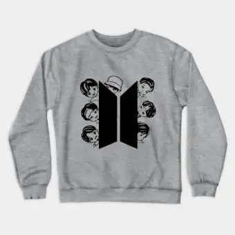 Bts Oversized Sweatshirt — Blue Classic Ver.