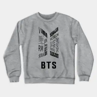 سويتشرت أوفرسايز Bts — إصدار "BTS" — Bts Limited Edition