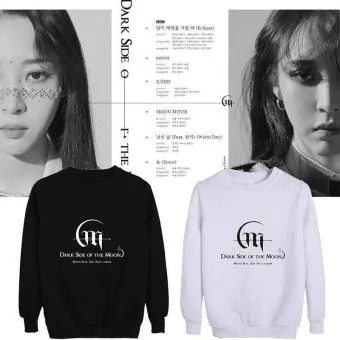 Mamamoo Crewneck Sweatshirt DARK SIDE OF THE MOON — Silver Collectible Ver.