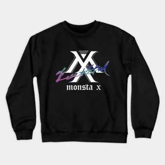 Monsta X Oversized Sweatshirt Beautiful Pantone Trio Color — White Casual Ver.