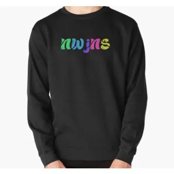 Newjeans Crewneck Sweatshirt LOGO — Silver Classic Ver.