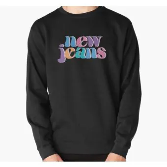 Newjeans Oversized Sweatshirt Retro Style — Blue Casual Ver.