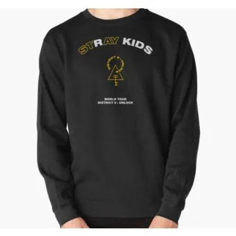 Stray Kids K pop Sweatshirt DISTRICT — Purple Retro Ver.