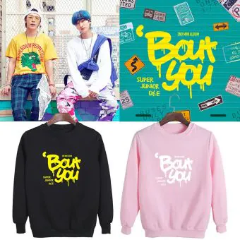 Super Junior Oversized Sweatshirt D&E — Purple Casual Ver.