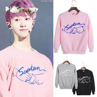 سويتشرت ياقة مستديرة Seventeen — إصدار "HAND GESTURE" — Seventeen Oversized Ver.