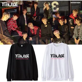 سويتشرت يونيسكس Seventeen — إصدار "TEENAGE" — Seventeen Oversized Ver.