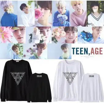 سويتشرت كيبوب Seventeen — إصدار "TEENAGE" — Seventeen Oversized Ver.