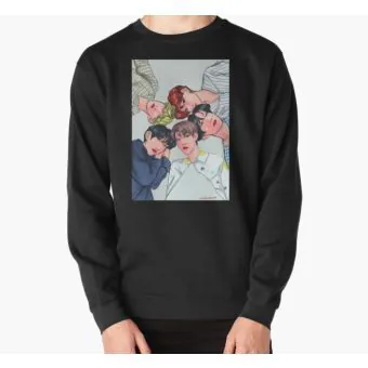 Txt Oversized Sweatshirt — Silver Premium Ver.