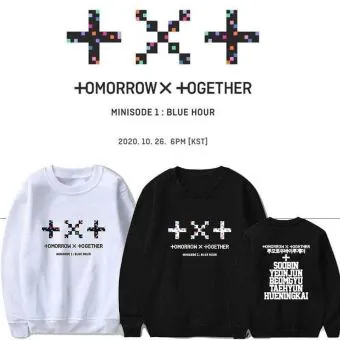 Txt Oversized Sweatshirt — Gold Retro Ver.