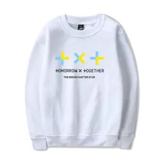 Txt Crewneck Sweatshirt — Black Retro Edition
