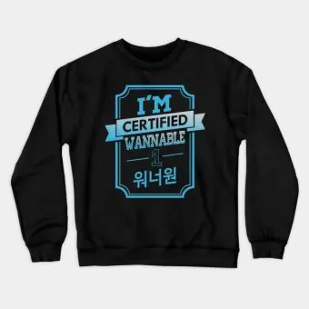 Wanna One K pop Sweatshirt I'M CERTIFIED WANNABLE — White Collectible Ver.