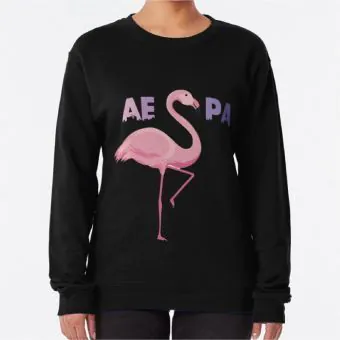سويتشرت Aespa — إصدار "Flamingo" — Aespa Limited Edition