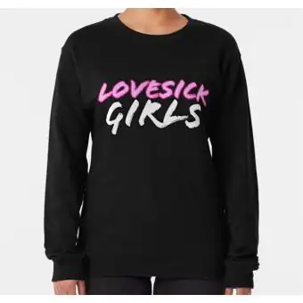 Black Pink Oversized Sweatshirt BLACKPINK — Navy Retro Ver.