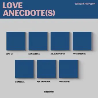 البوم اصلي EVNNE 5th Mini Album LOVE ANECDOTES Digipack Ver النسخة العشوائية