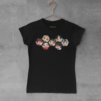 Black Pink Graphic Tee Signature — Blue Limited Ver.