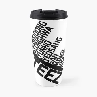 كوب حافظ Ateez — إصدار 4 إصدار "Ateez Travel Mug" — Ateez Black Edition
