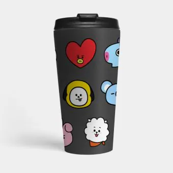 كوب حافظ Bt21 — إصدار 4 إصدار "BT21" — Bt21 Black Edition