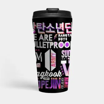 كوب حافظ Bts — إصدار 4 إصدار "BTS" — Bts Black Edition