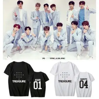 TREASURE Tshirt - LOGO - All Members Name