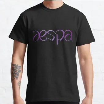 Aespa Graphic Tee Collective — Navy Stylish Ver.