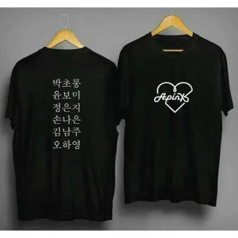 Apink Oversized Tee All Members Name — Red Limited Ver.