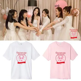 Apink Unisex Tee Everybody Ready — White Edition