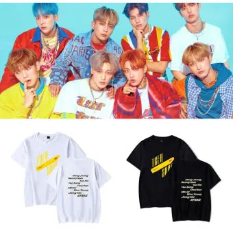 تيشيرت كيبوب Ateez — إصدار "Treasure Ep" — Ateez Oversized Ver.