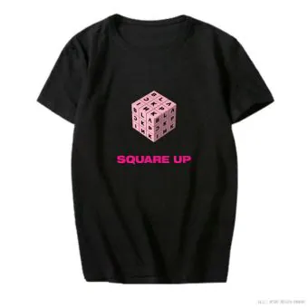 تيشيرت كيبوب Black Pink — إصدار "BLACKPINK" — Black Pink Oversized Ver.