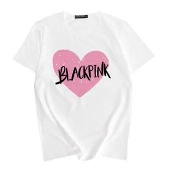 Black Pink T shirt Heart — Black Edition