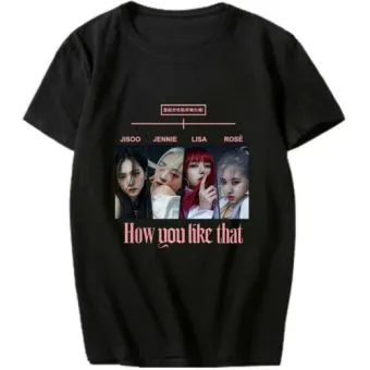 Black Pink Unisex Tee How — Pink Retro Ver.