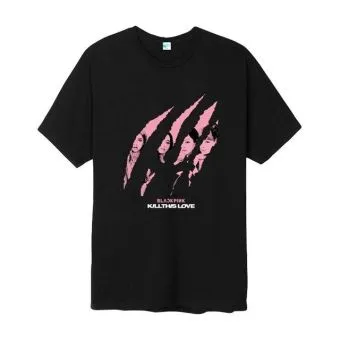 Black Pink Oversized Tee Blackpink — Blue Edition