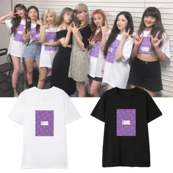 G-idle K pop T shirt I-DLE — Green Retro Ver.