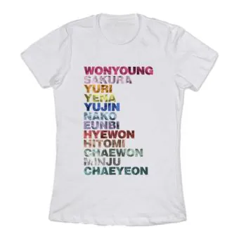 Iz*one T shirt IZONE — Beige Exclusive Ver.