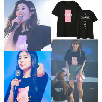 Iz*one K pop T shirt IZONE — Pink Retro Ver.