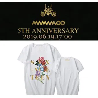 تيشيرت بطباعة Mamamoo — إصدار "Anniversary" — Mamamoo Limited Edition
