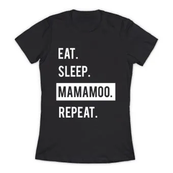 تيشيرت بطباعة Mamamoo — إصدار "Eat" — Mamamoo Limited Edition