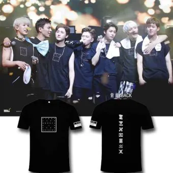 Monsta X K pop T shirt MONSTA — Blue Deluxe Ver.