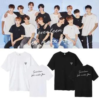 Seventeen K pop T shirt MAKE YOU — Casual Ver.