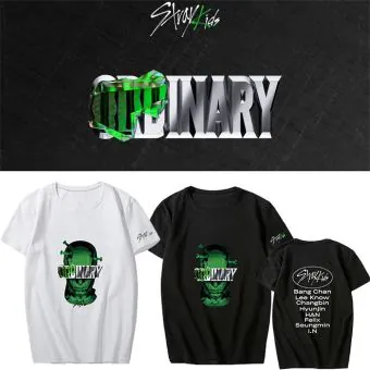 Stray Kids K pop T shirt ODDINARY — Silver Classic Ver.