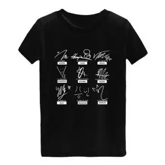 Stray Kids K pop T shirt AUTOGRAPH — Gold Deluxe Ver.
