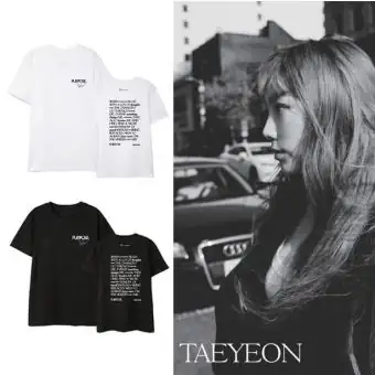 Taeyeon Oversized Tee PURPOSE — Black Collectible Ver.