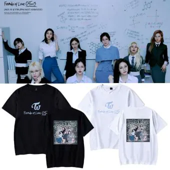Twice K pop T shirt TWCE — White Classic Ver.