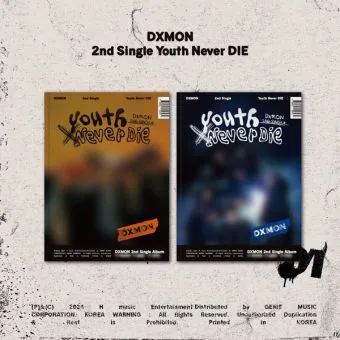 Official Album DXMON 2nd Single Album Youth Never DIE Random Ver
