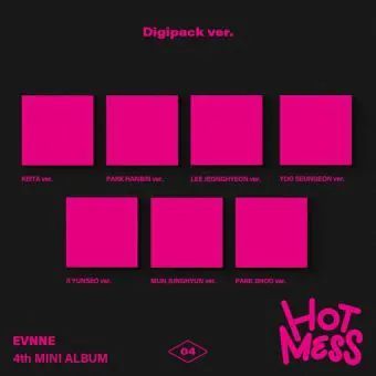 Official Album EVNNE 4th Mini Album HOT MESS Digipack Ver Random Ver