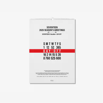 البوم اصلي SEVENTEEN 2025 WALL CALENDAR
