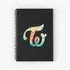 Twice Notebook - Aqua Orange Cloud - LOGO Artwork