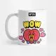 Coffee Mug BT21 TATA - WOW